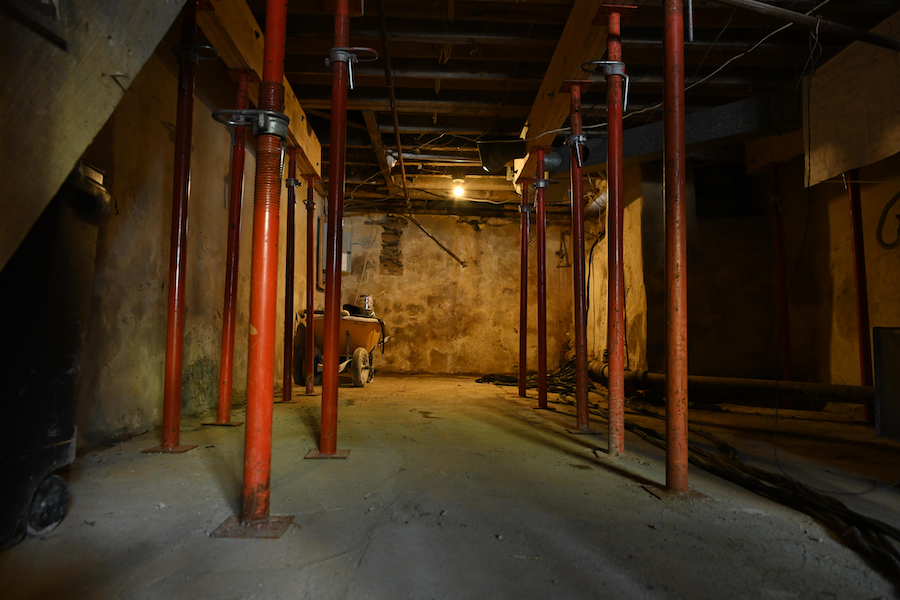 structural reinforcement in basement