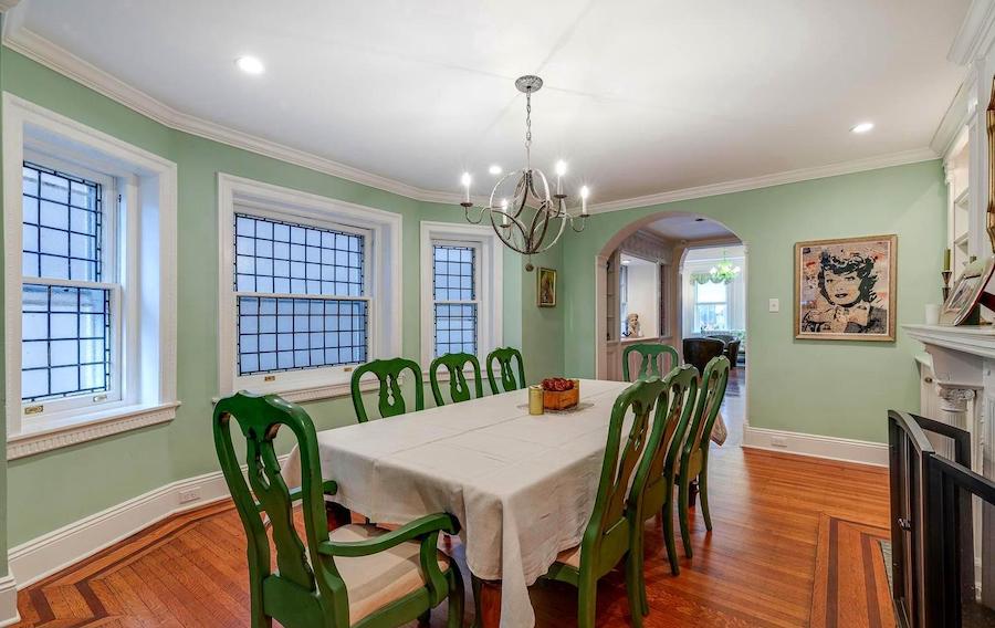 house for sale Rittenhouse Square Delancey street townhouse dining room