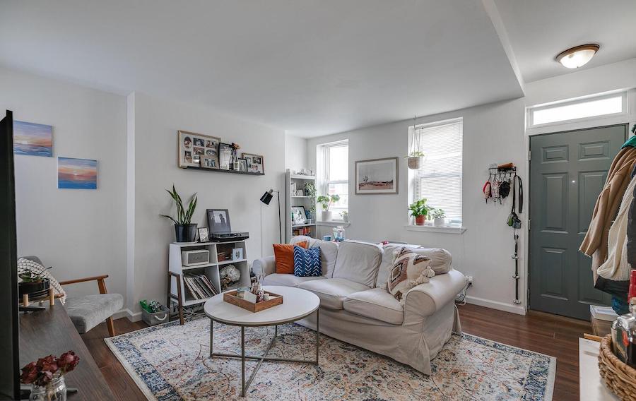 house for sale northern liberties duplex living room