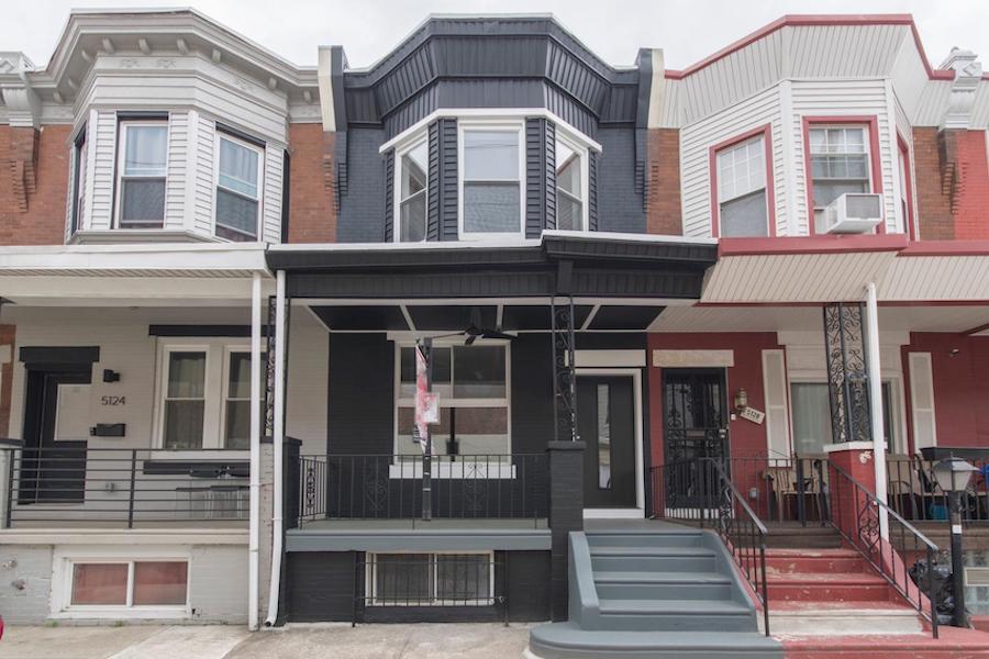 house for sale rebuilt walnut hill rowhouse exterior front