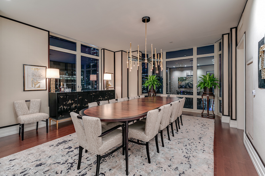 condo for sale 10 Rittenhouse high-floor unit dining room