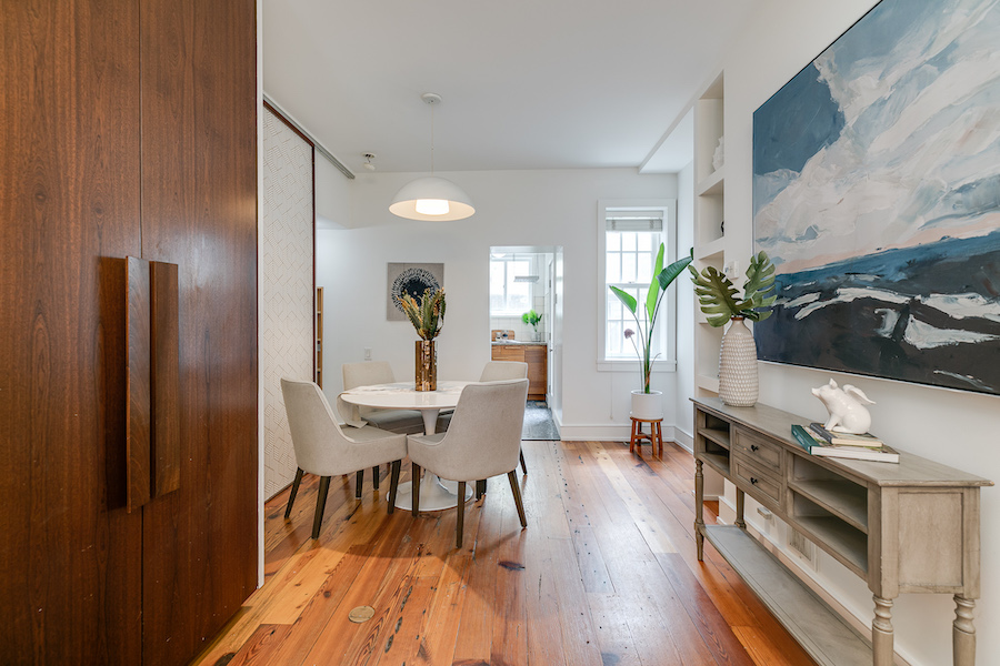 house for sale Rittenhouse Addison Street townhouse dining room
