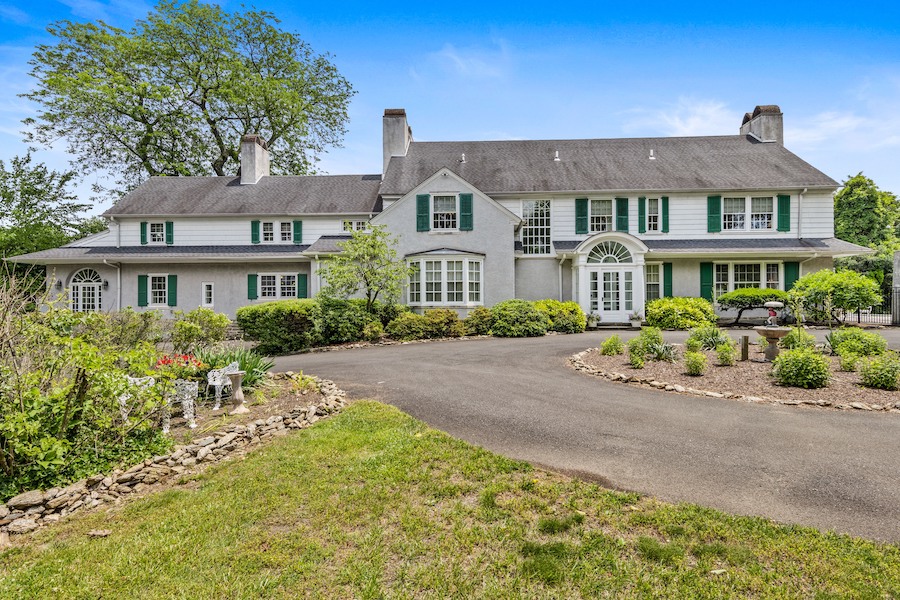 house for sale Horace Trumbauer Wyncote colonial exterior front