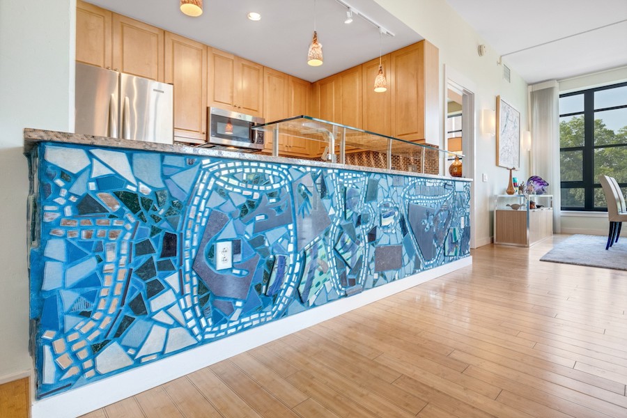 condo for sale old city modern Isaiah Zagar mosaic