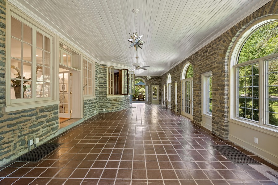 house for sale Merion Station Italianate sun porch