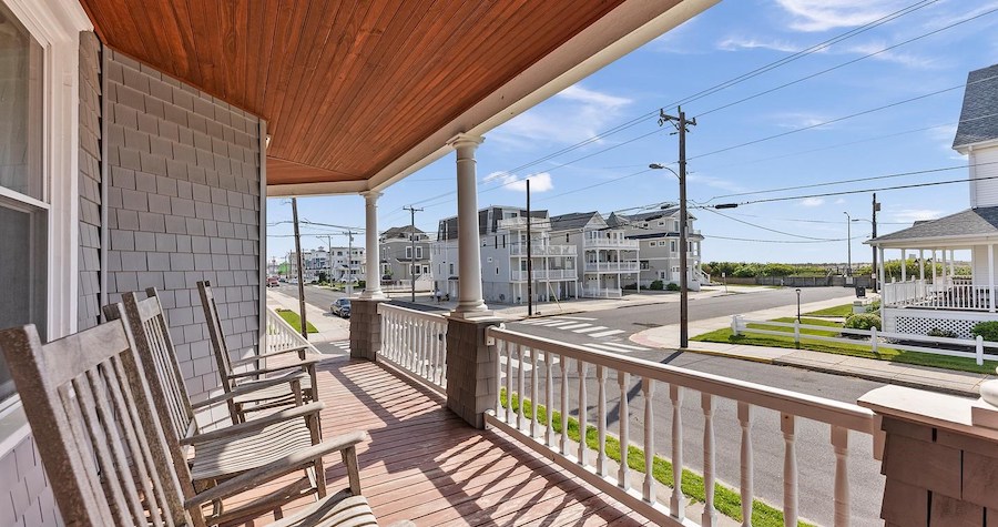 house for sale sea isle city shingle style view from porch