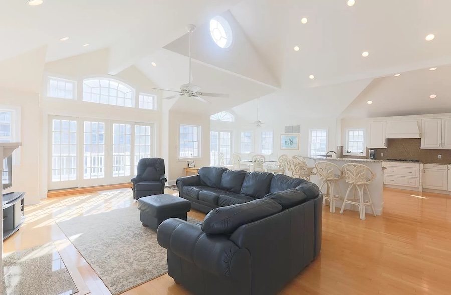 house for sale Longport neotraditional great room