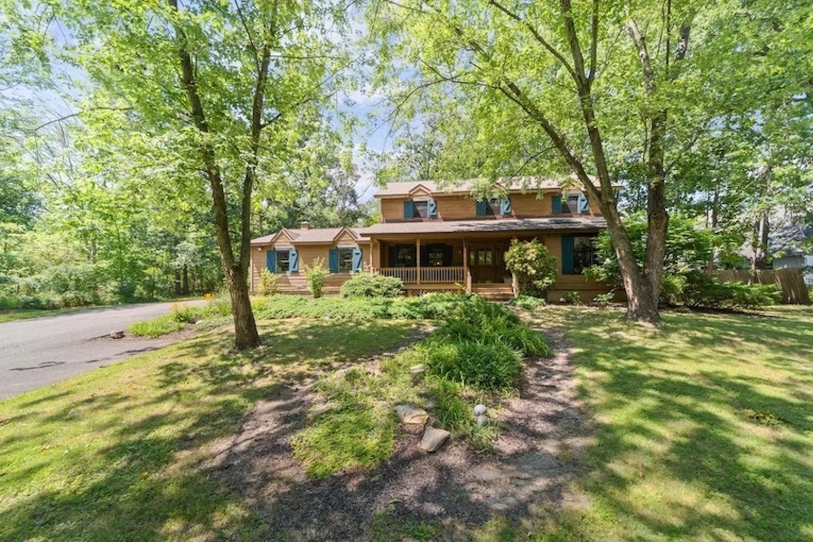 house for sale Stowe custom farmhouse exterior front