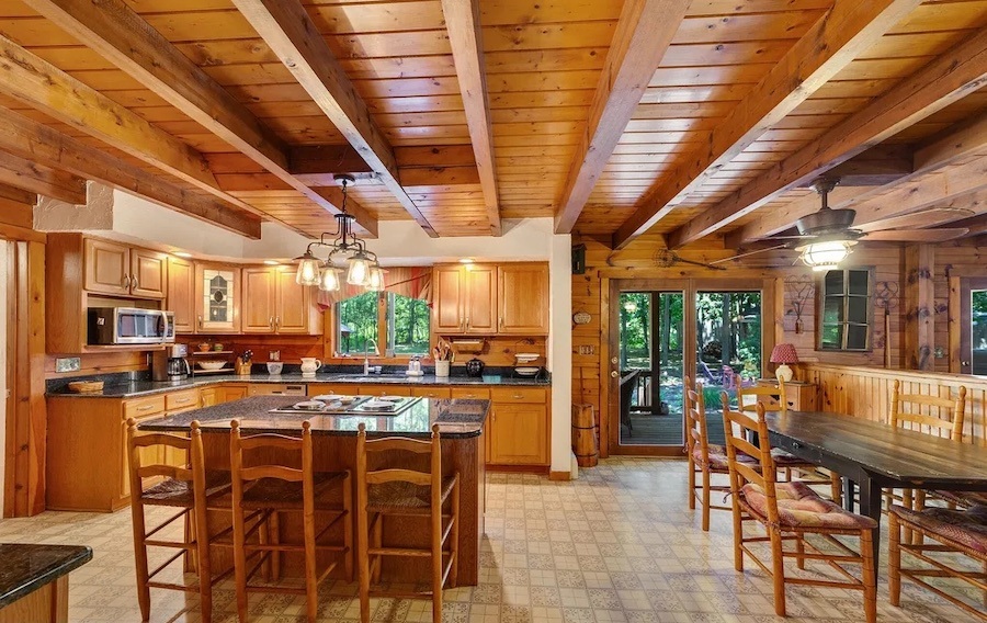 kitchen and dining area