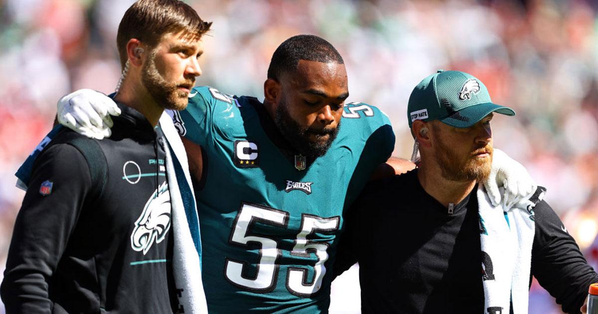 Brandon Graham tweets message following potential Achilles injury - On3