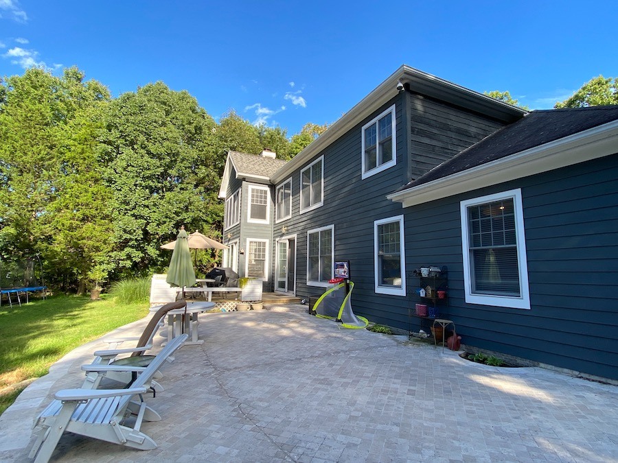 rear patio and deck