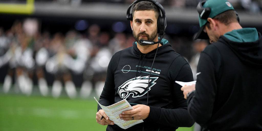 Philadelphia Eagles head coach Nick Sirianni speaks during a press