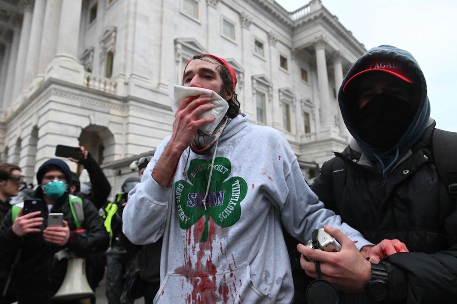 South Philadelphia resident Michael Dickinson, who has been arrested for his alleged role in the Capitol riots on January 6th in Washington D.C.