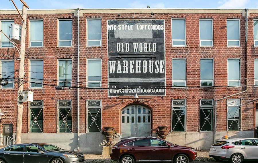 condo for sale fishtown industrial loft side elevation