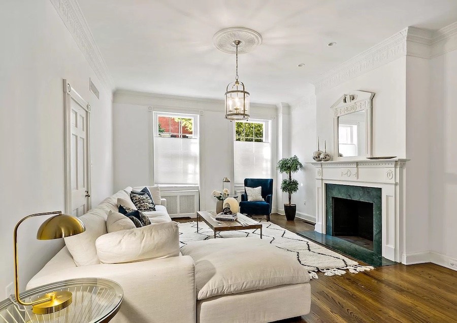 house for sale society hill federal townhouse living room