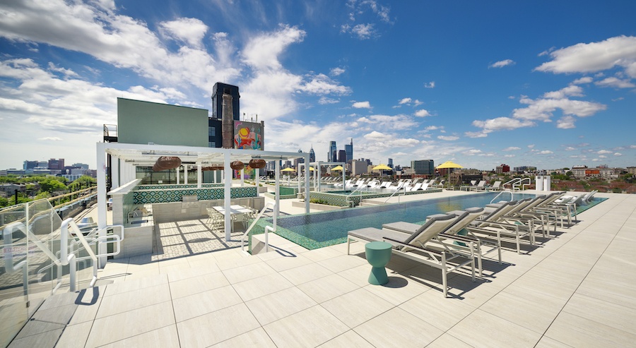 Pool deck at Sol Mar