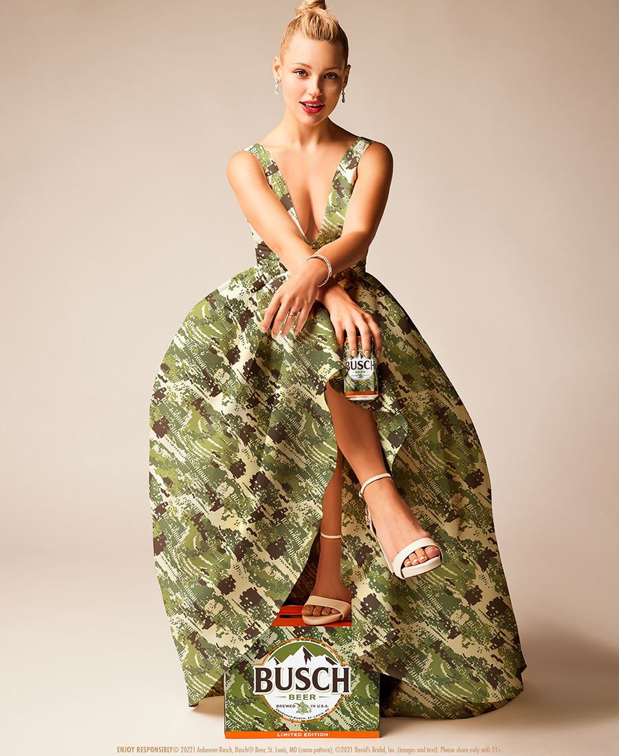 camo wedding dresses