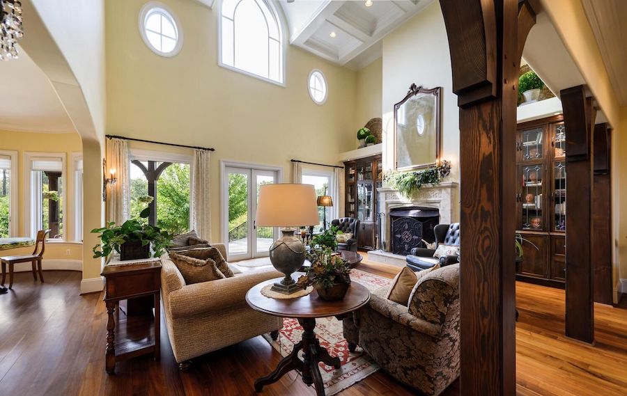 house for sale hopewell french gothic mansion family room