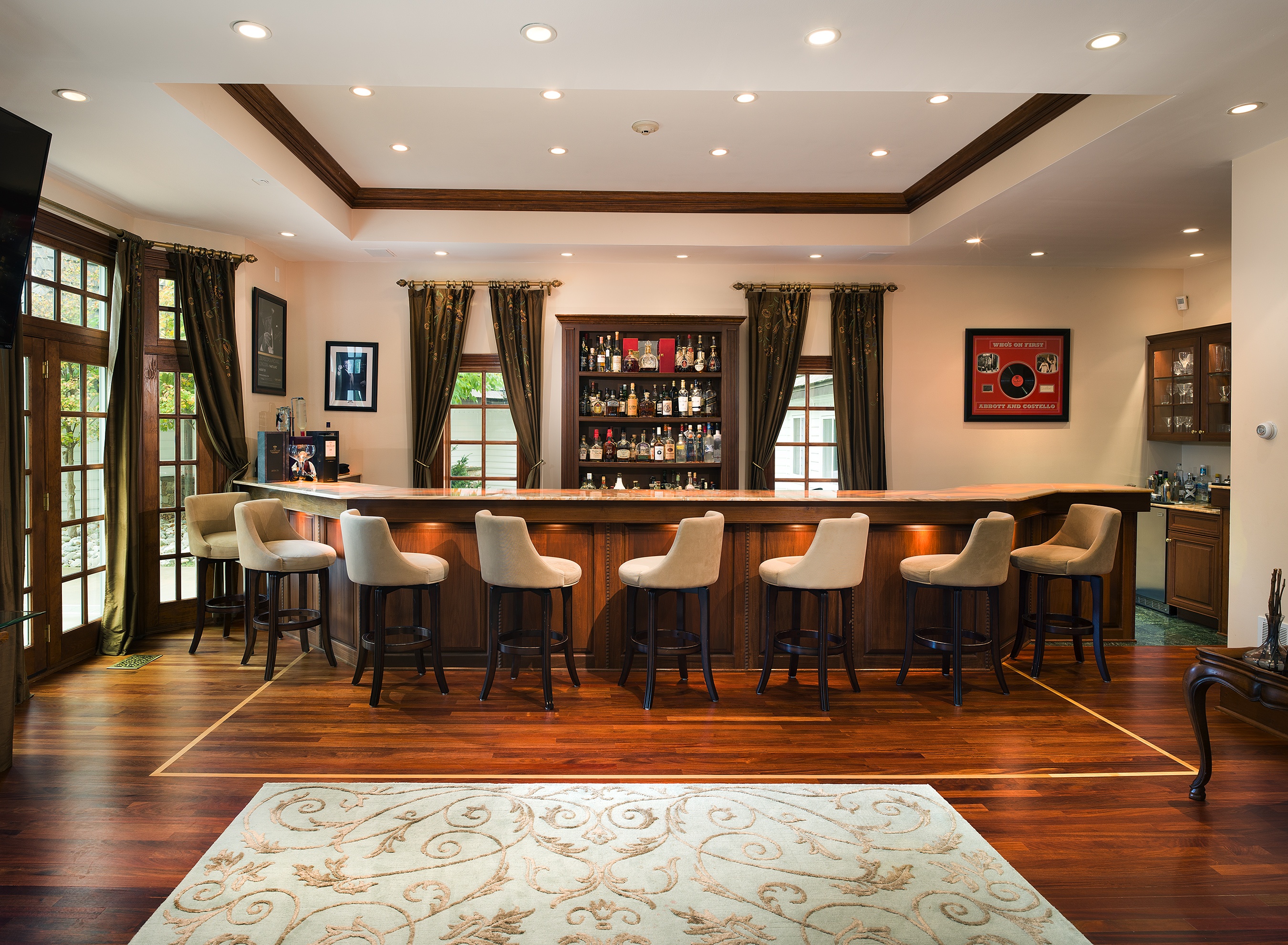 house for sale malvern colonial mansion den bar