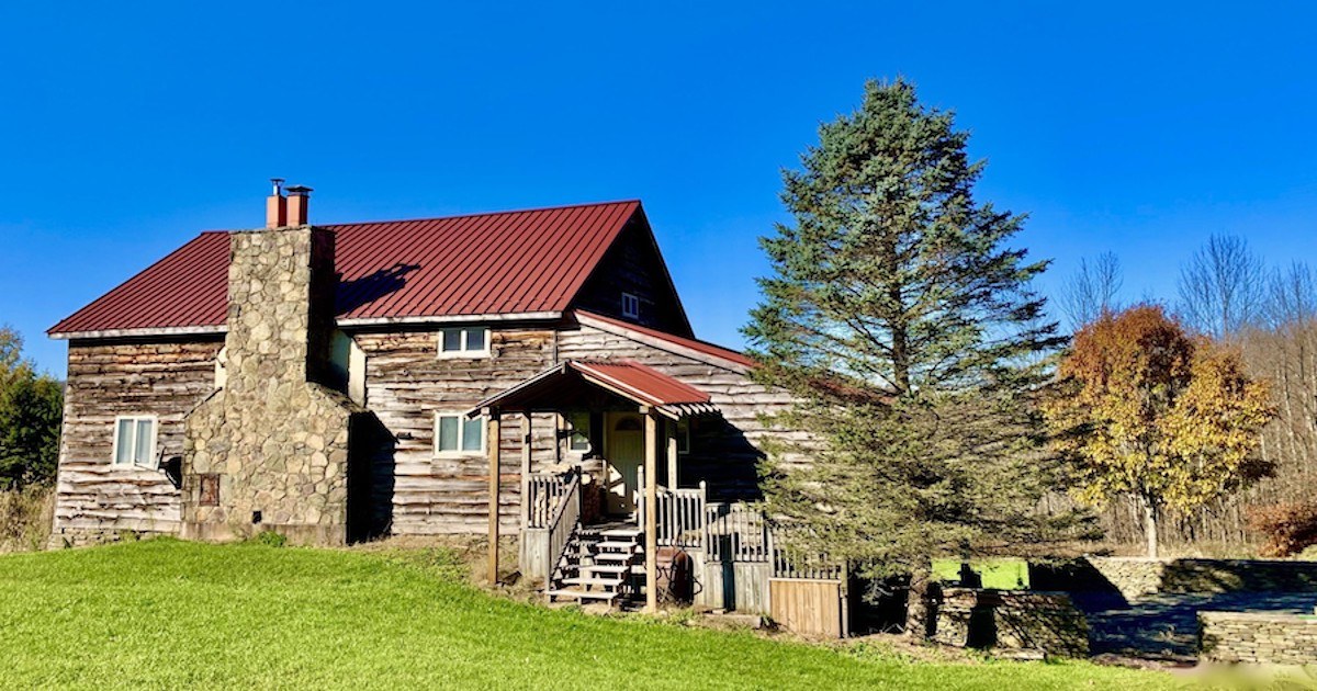 Pleasant Mount Log Farmhouse for Sale