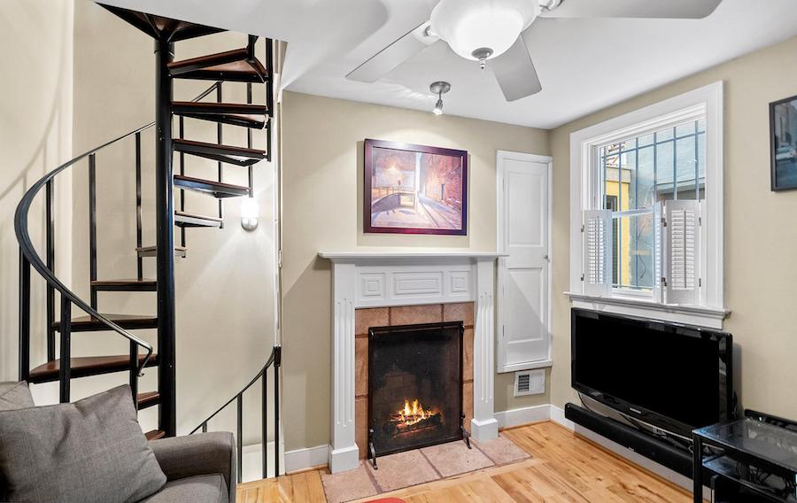 house for sale renovated queen village trinity living room