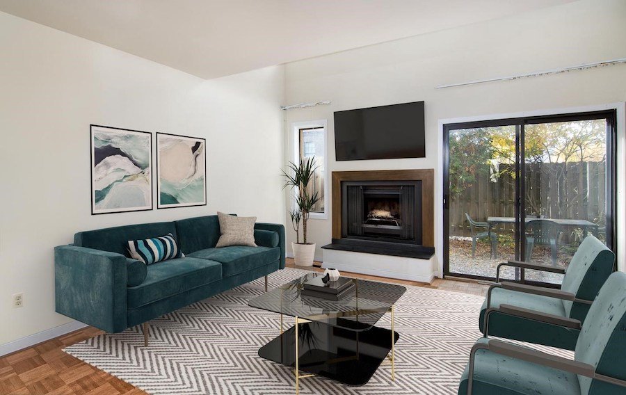 condo for sale ardmore contemporary living room