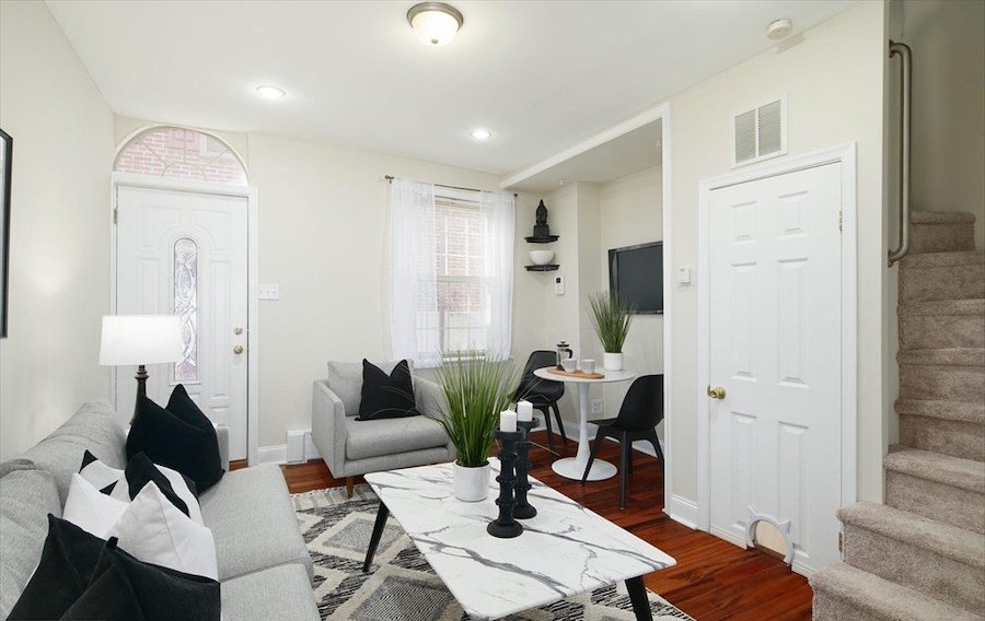 house for sale queen village gated expanded trinity living room