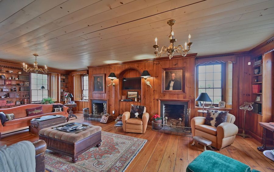 house for sale saylorsburg historic farmstead living room