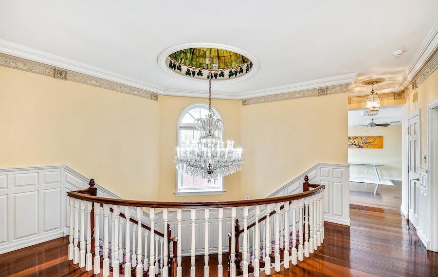 second-floor stair hall