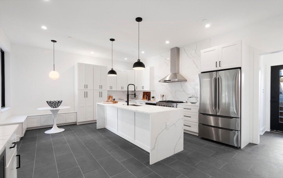 manayunk new construction rowhouse for sale kitchen