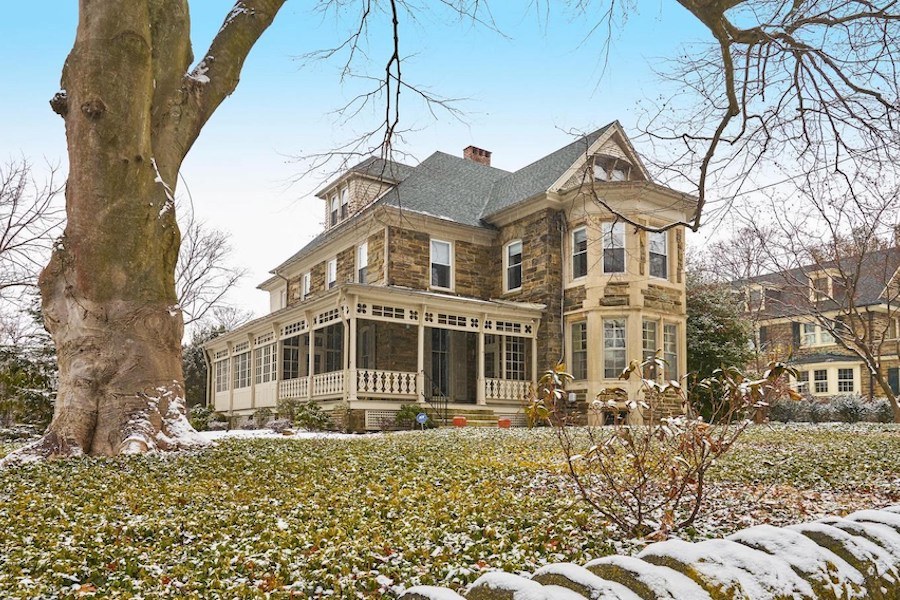 house for sale chestnut hill stone victorian exterior front