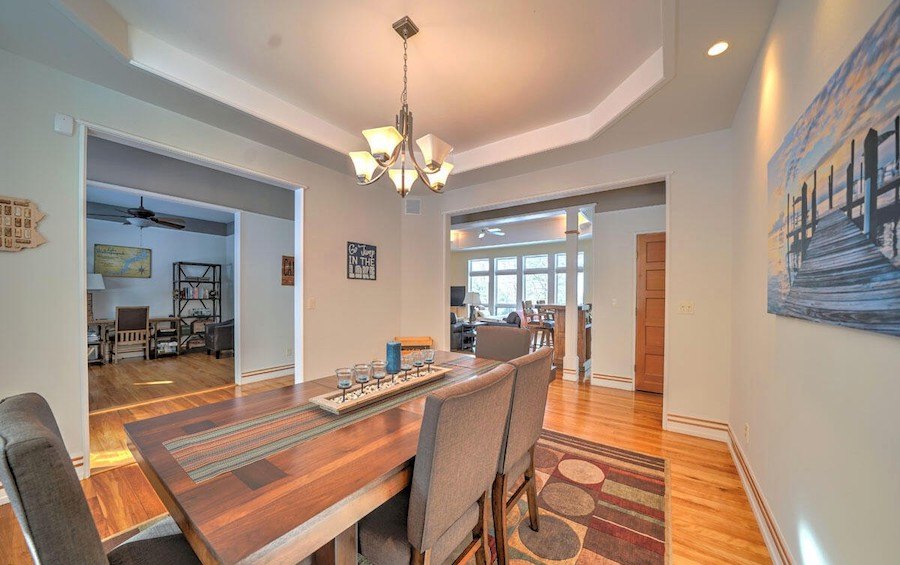 house for sale paupack contemporary dining room