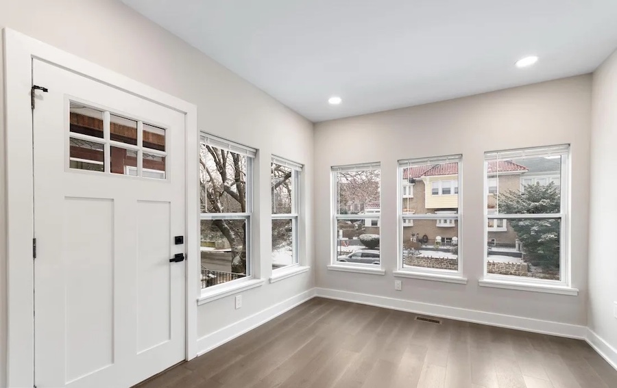 house for sale ogontz renovated rowhouse front sunroom