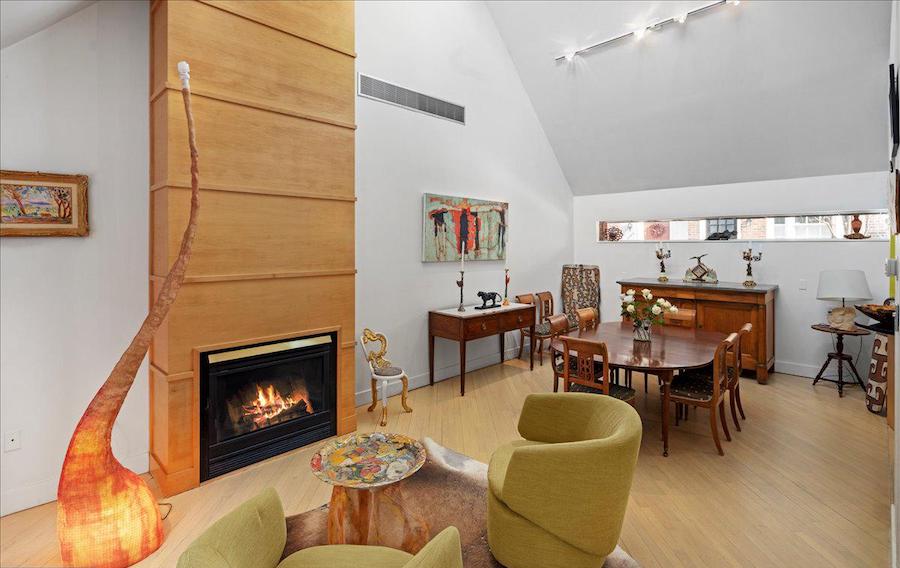 house for sale washington square west modern townhouse living and dining rooms