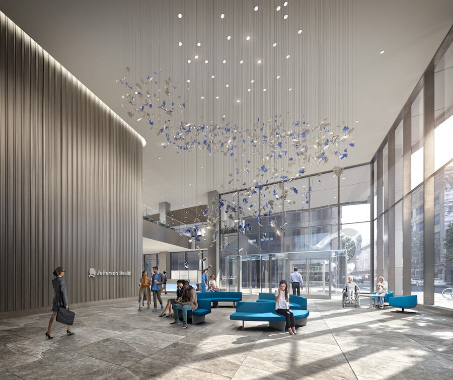 rendering of building lobby