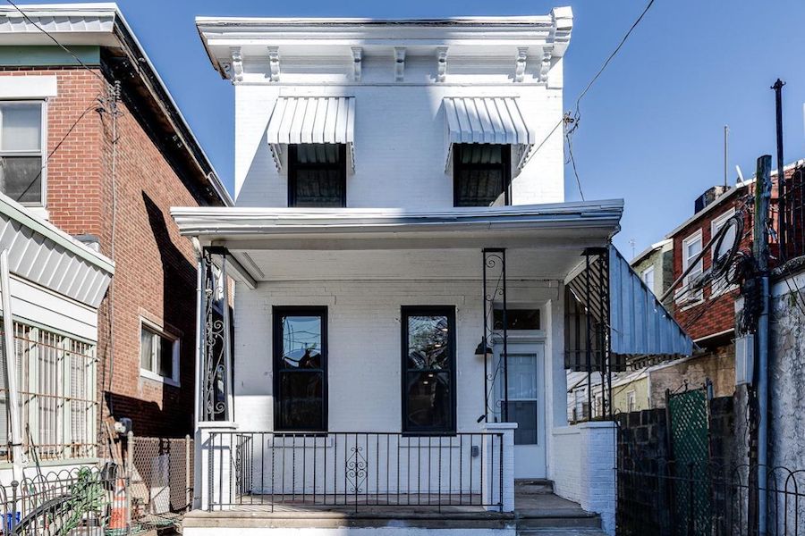house for sale belmont renovated rowhouse exterior front