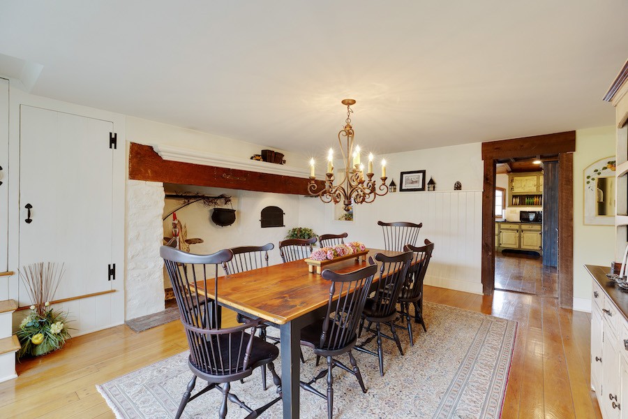 house for sale maple glen colonial farmhouse dining room