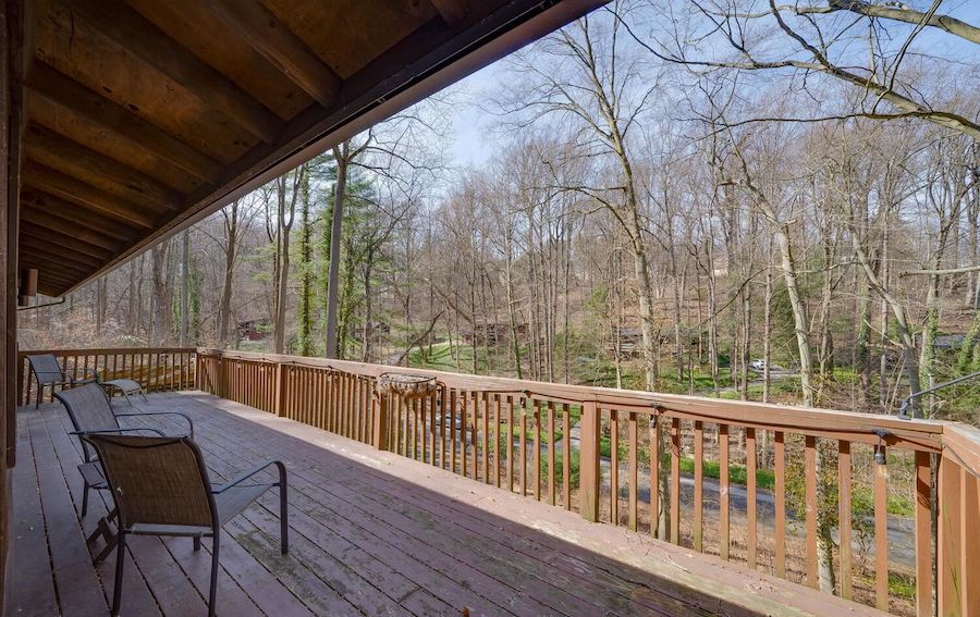 view from main-floor deck