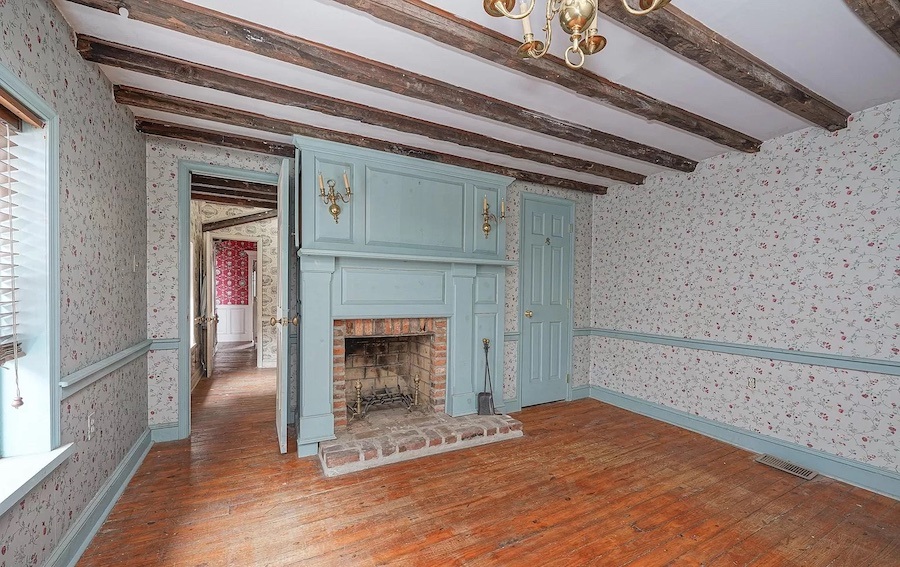 second-floor rear bedroom