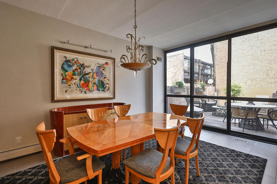 house for sale society hill bingham court townhouse dining room