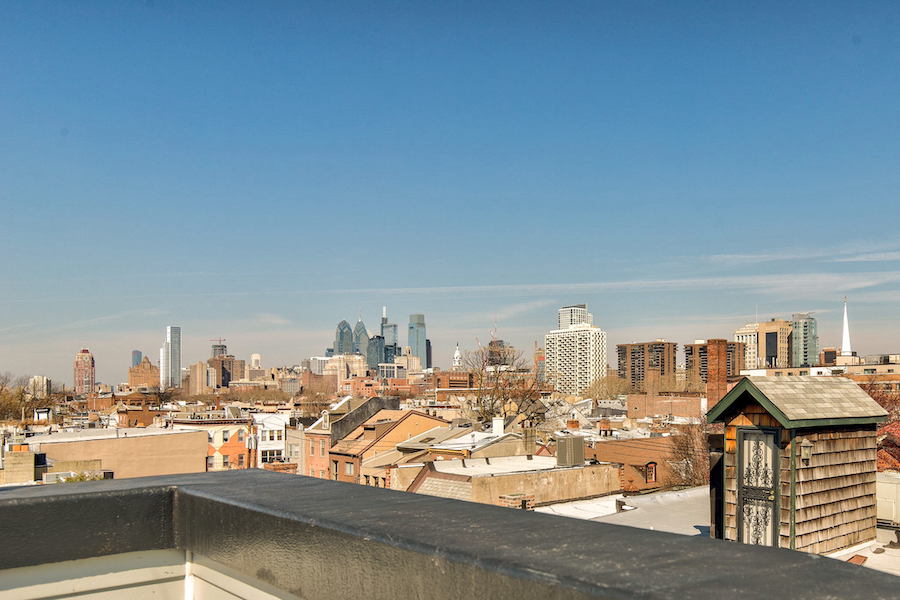 skyline view from roof deck