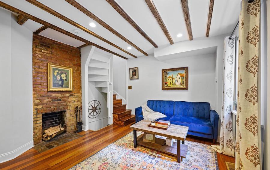 house for sale queen village kater street trinity living room