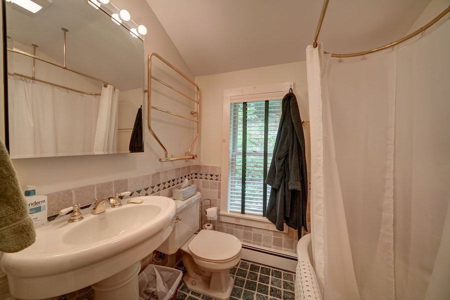 second-floor primary suite bathroom