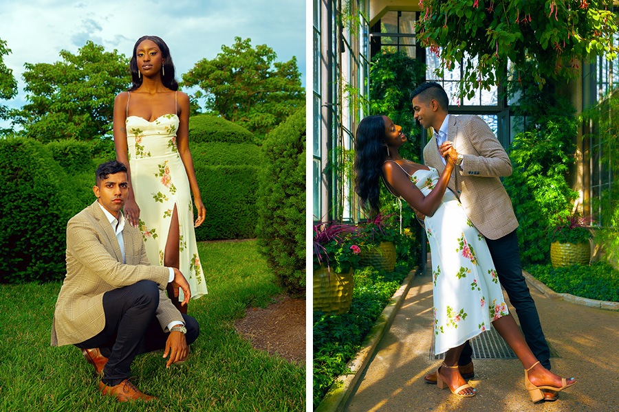 Longwood Gardens engagement photos