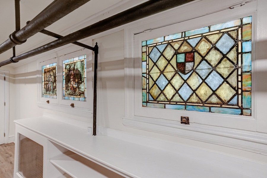 basement stained-glass windows