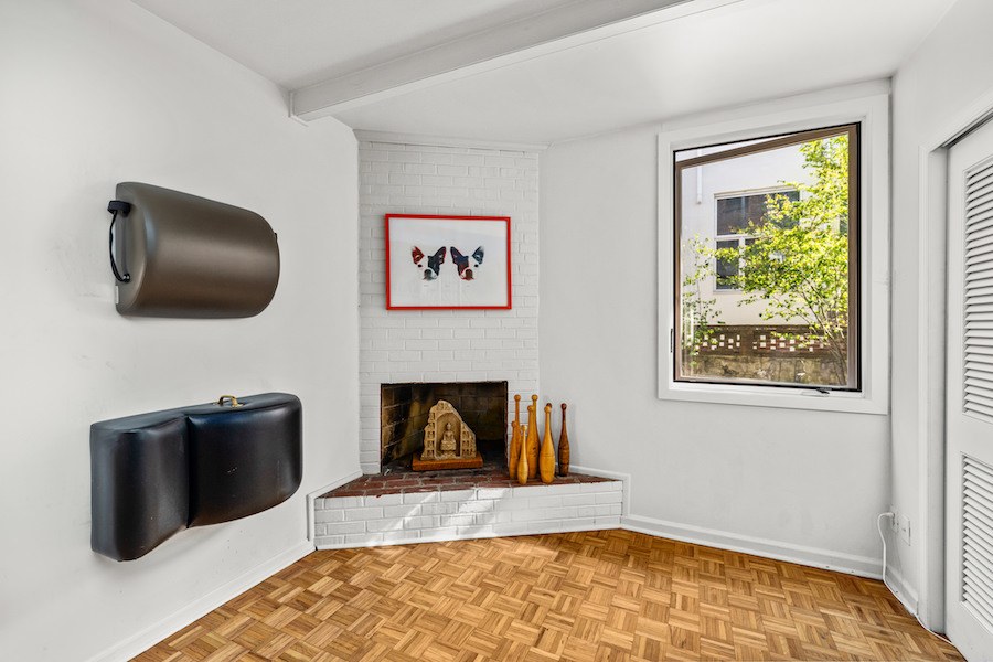 house for sale fitler square midcentury modern townhouse den