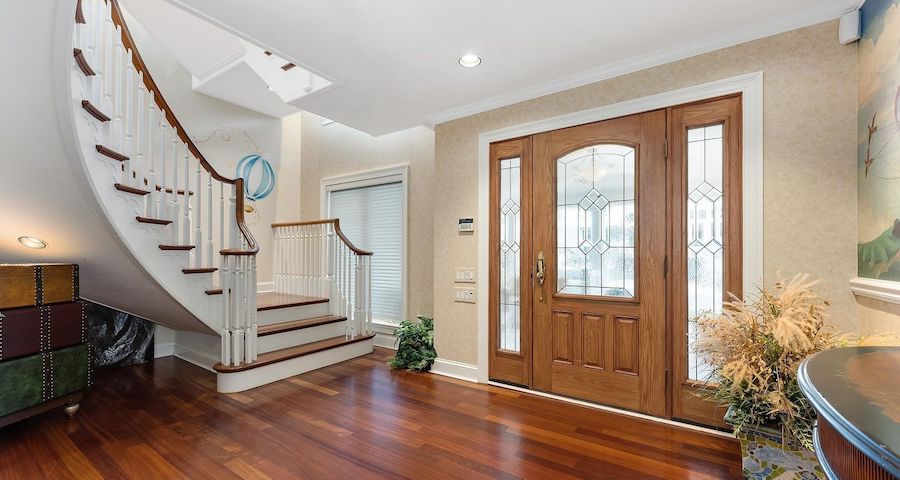 house for sale longport neodraditional beach block foyer