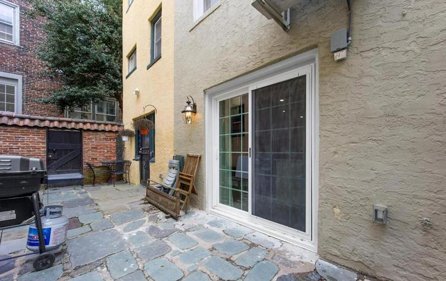 house for sale rittenhouse square mediterranean trinity rear patio/courtyard