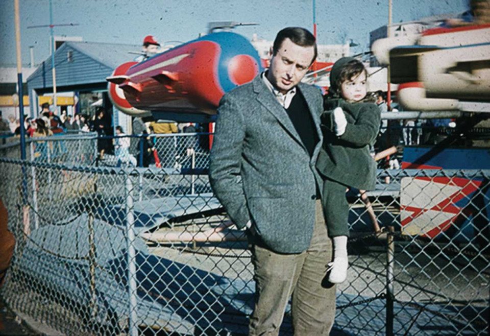 dallyn with gene pavey at a park in 1960