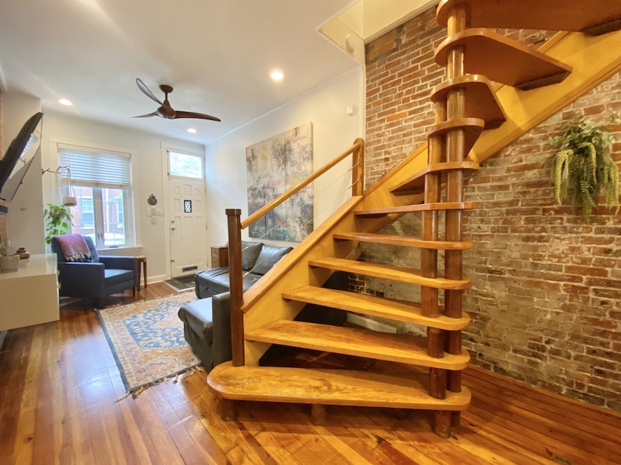 house for rent queen village contemporary extended trinity staircase